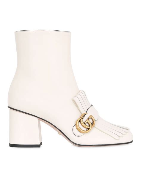 white gucci moon boots|Gucci ankle boots for women.